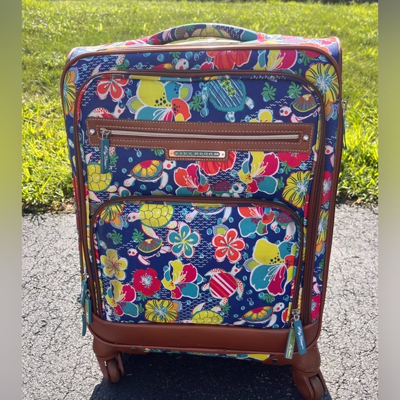 Lily Bloom “I like turtles” carry on suitcase! - Picture 1 of 6